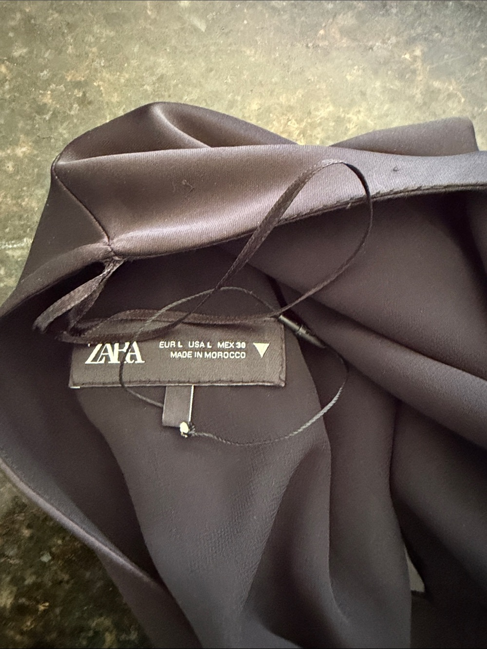 Zara black twist front satin crop top - Picture 5 of 9